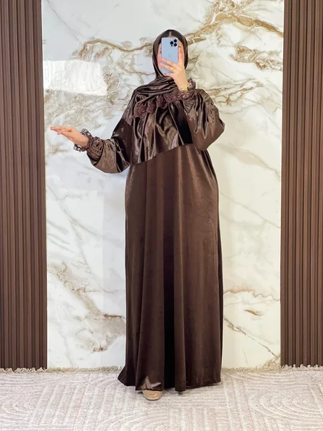 عباية دونطيل مع شال هدية REF BOUA