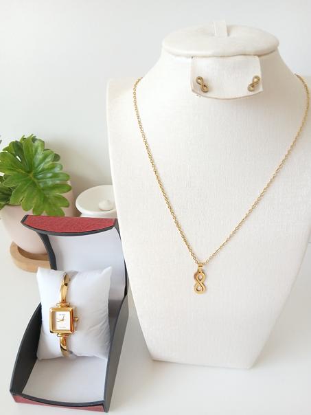 PACK MONTRE GUCCI+ COLIER ET BOUCLE