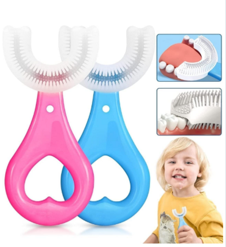 فرشاة أسنان للأطفال على شكل حرف U