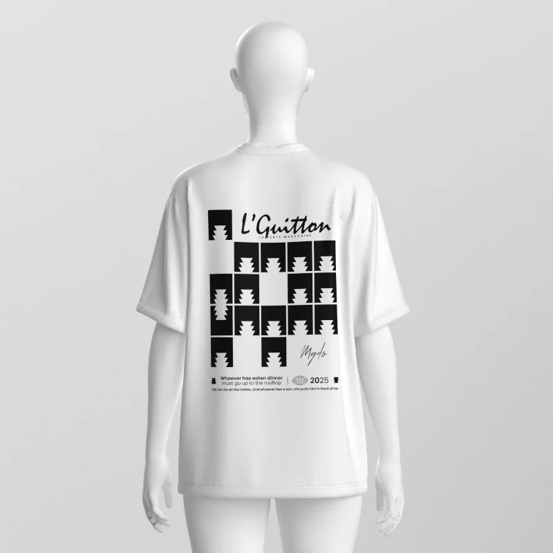 L'Guitton V2 Paint Oversized Tee – Organic Cotton