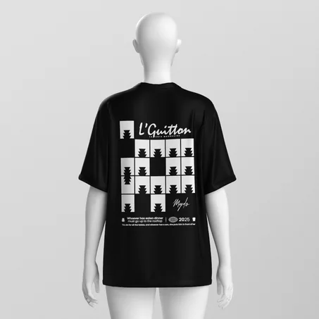 L'Guitton V2 Paint Oversized Tee – Organic Cotton