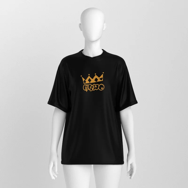 The King Oversized Tee – Black Organic Cotton