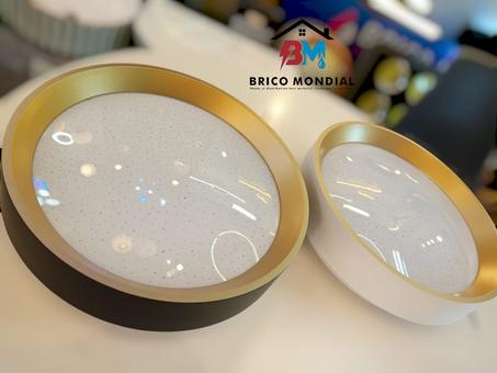 PLAFONNIER ROND LED NOIR 4000K MAYALL