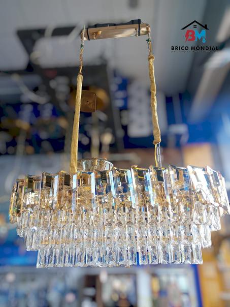 LUSTRE EN CRISTAL LED  80CM