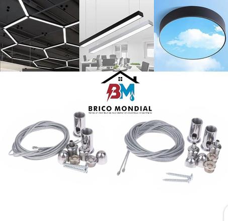 REGLETE PROFIL ALUMINIUM SUSPENDU 120CM 40W