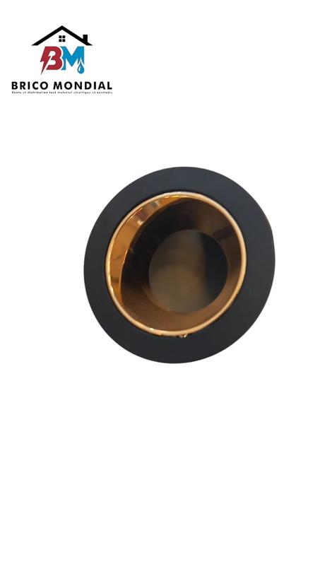 BRILLIANT SPOT ALLUMINUIM GU10 NOIR+GOLD ROSE