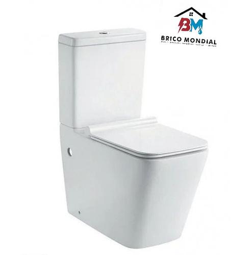 BLOC WC A POSE BLANC CARRE