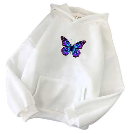 كنزة نسائية بتصميم فراشة - WOMEN HOODIE