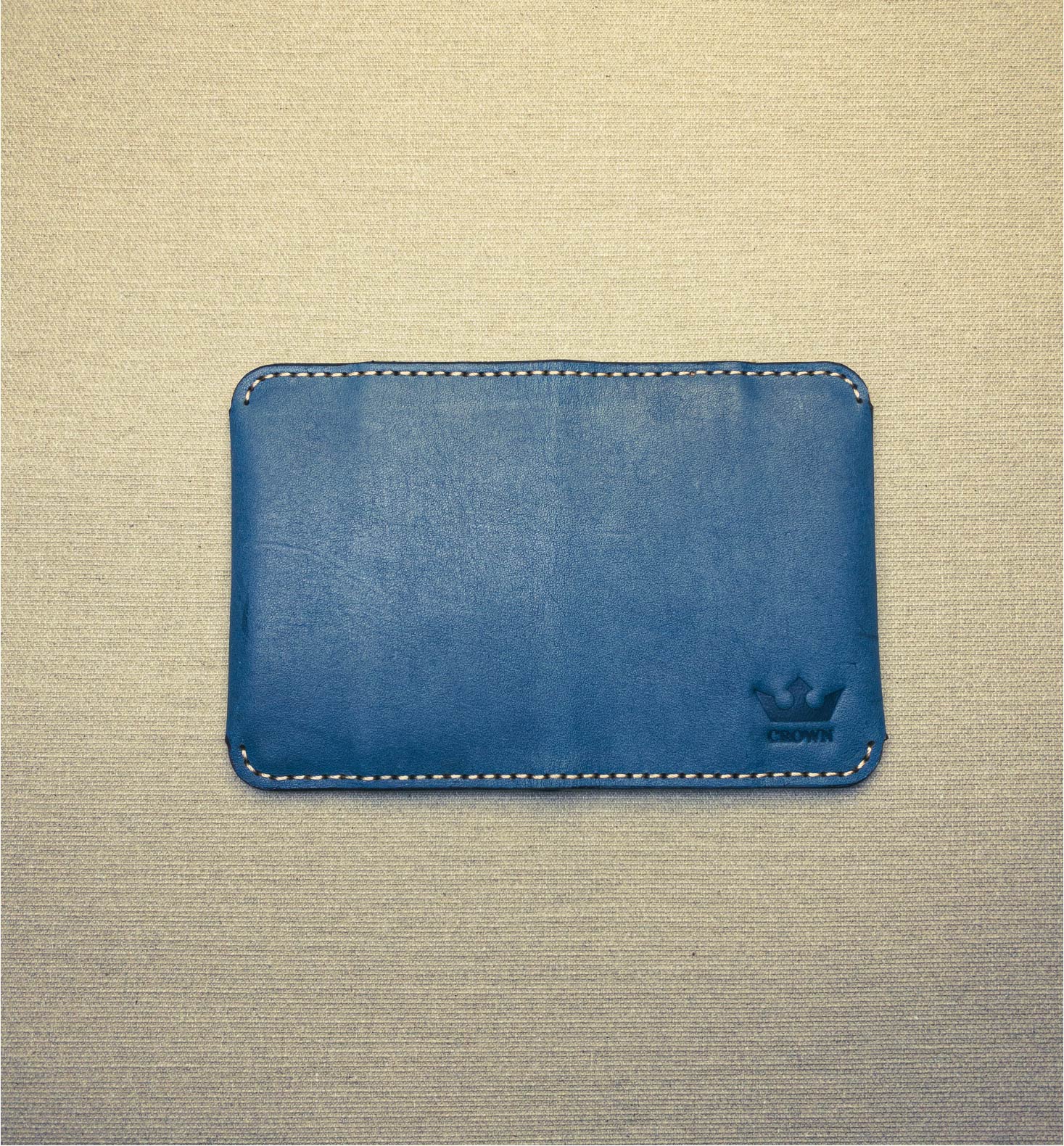 Porte-Cartes Horizontal Moderne Blue-marine