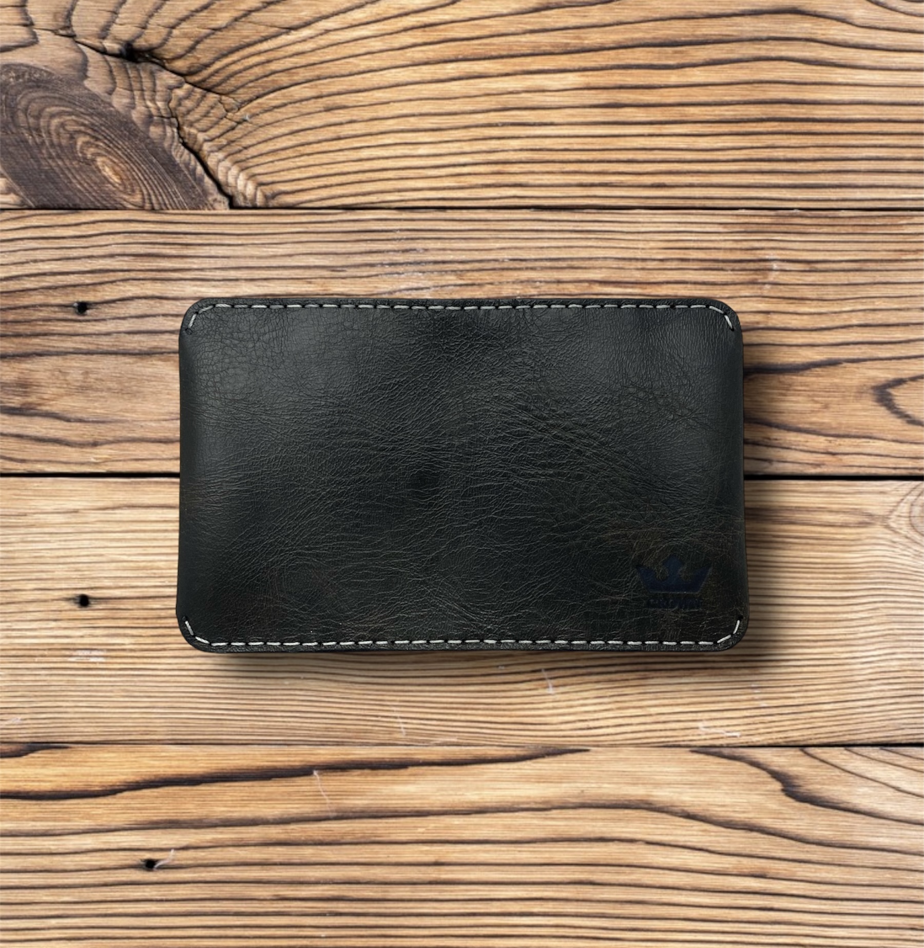 Porte-Cartes Horizontal Moderne marron