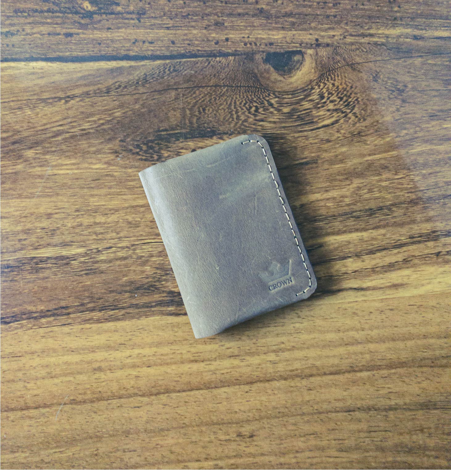 Portefeuille Vertical Polyvalent marron-clair
