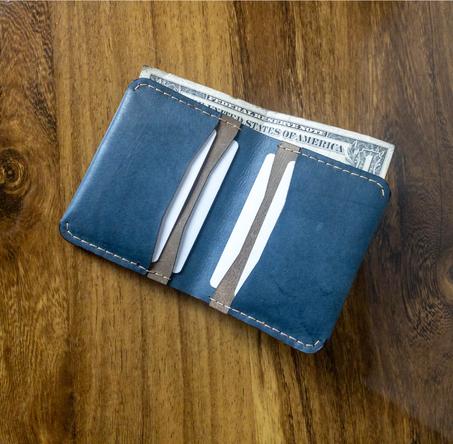 Porte-Monnaie Classique Spacieux Blue-marine
