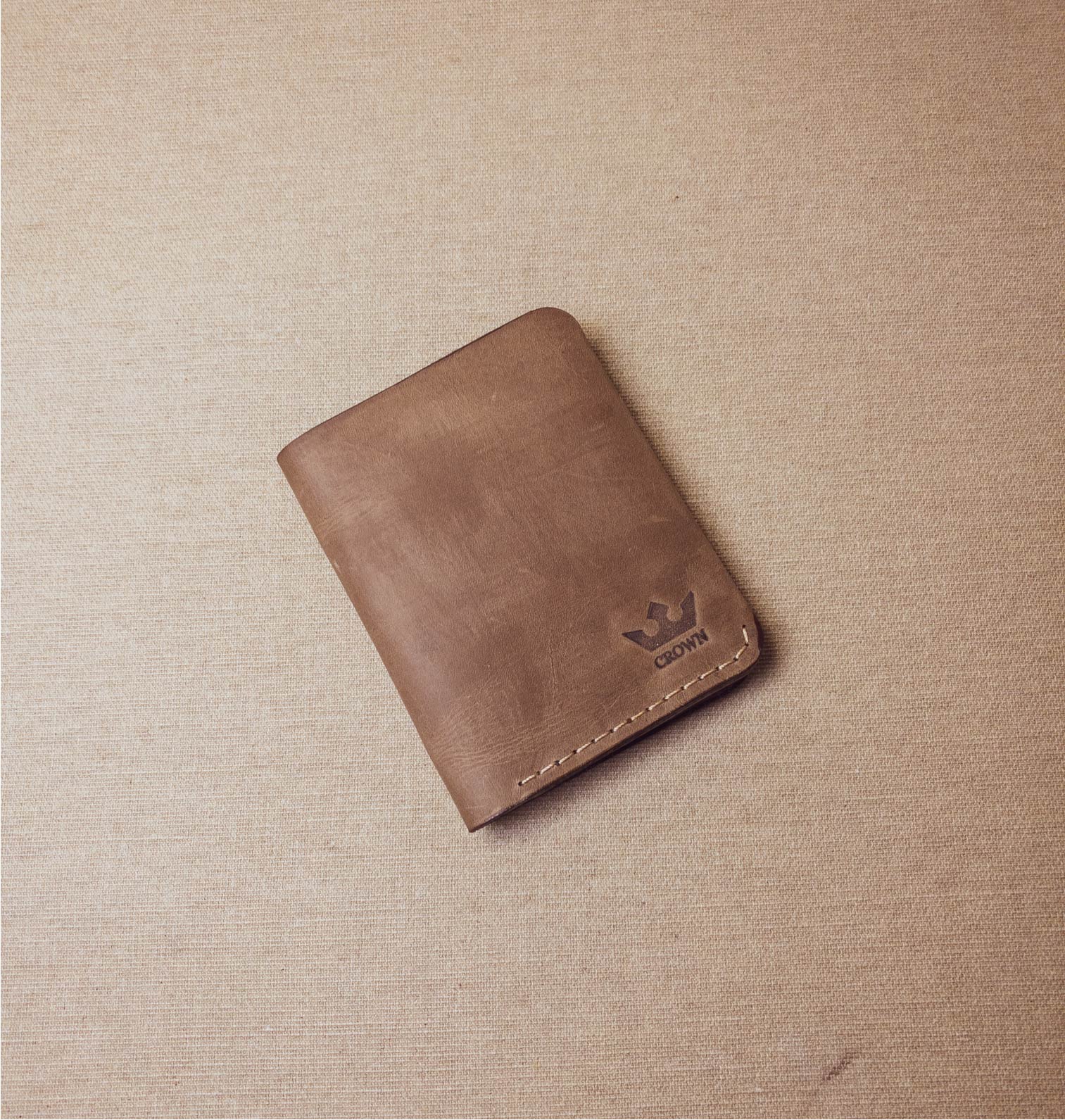 Porte-Monnaie Classique Spacieux marron-clair