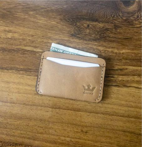 Portefeuille Mince et Compact camel