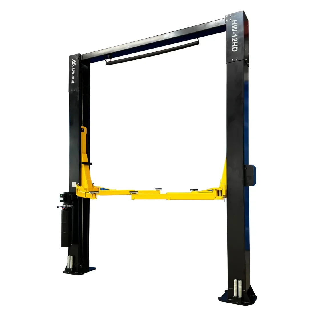 APlusLift 12,000LB 2-Post Overhead Single Release Direct Drive Car Lift with 3 Year Warranty - HW-12HD