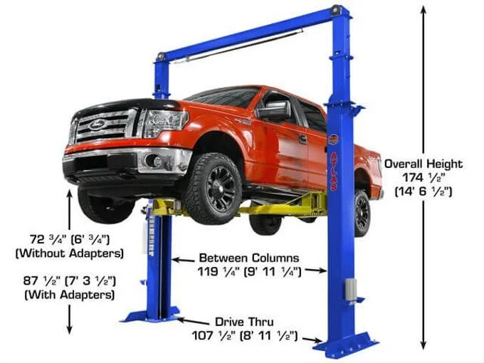 Atlas® Platinum PVL-15 2-Post Lift (15,000 lbs) - ALI Certified Heavy-Duty Auto Lift