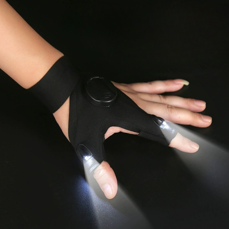 قفازات الإصبع المضيئة