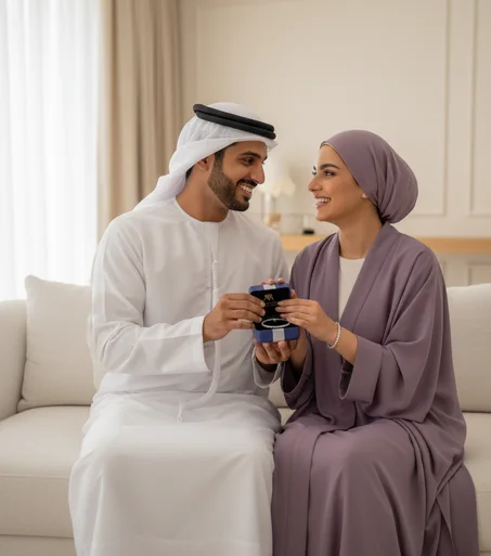 سوار بأحجار كبيرة من الماس  مع علبة فاخرة