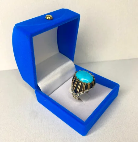 خاتم من فضة و حجر فيروز أريزونا