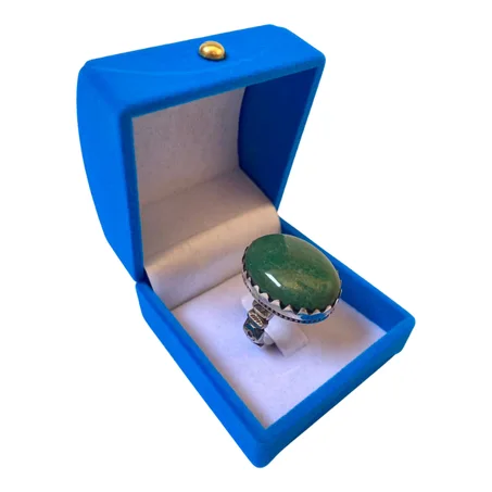 خاتم من فضة وحجر الأفونتورين