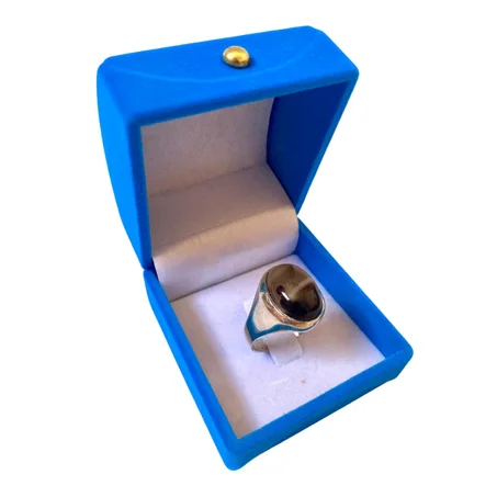 خاتم من فضة وحجر العقيق السليماني