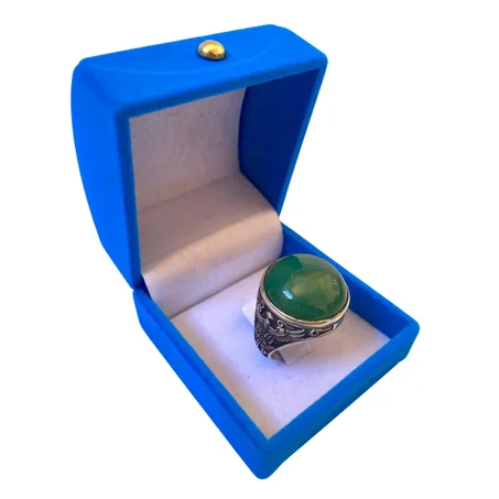 خاتم من فضة وحجر الأفونتورين