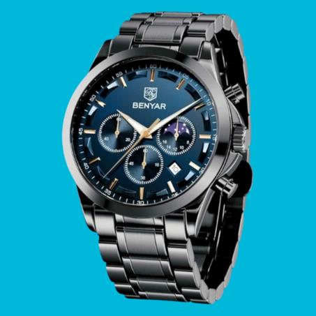 ساعة يد كرونوغراف رياضية مقاومة للماء