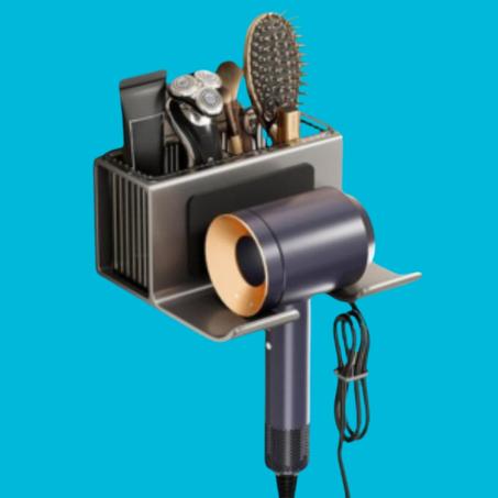 حامل مجفف الشعر المثبت على الحائط