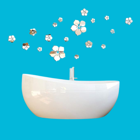 ملصقات الزهور العاكسة للضوء