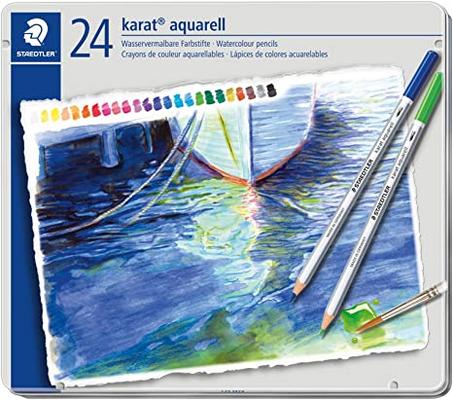 Crayons Couleur Aquarelles KARAT STAEDTLER - Boîte de 24 Couleurs