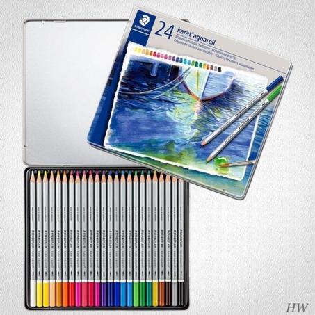 Crayons Couleurs Aquarelles KARAT STAEDTLER - Paquet de 24