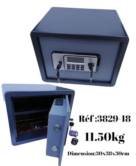 Coffre Fort en Métal 30x38x30cm