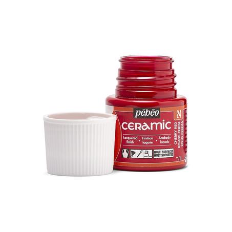 Peinture Ceramic 45ml PEBEO - Rouge Cerise