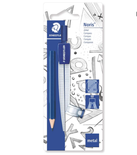 Compas Scolaire Métal + Crayon STAEDTLER