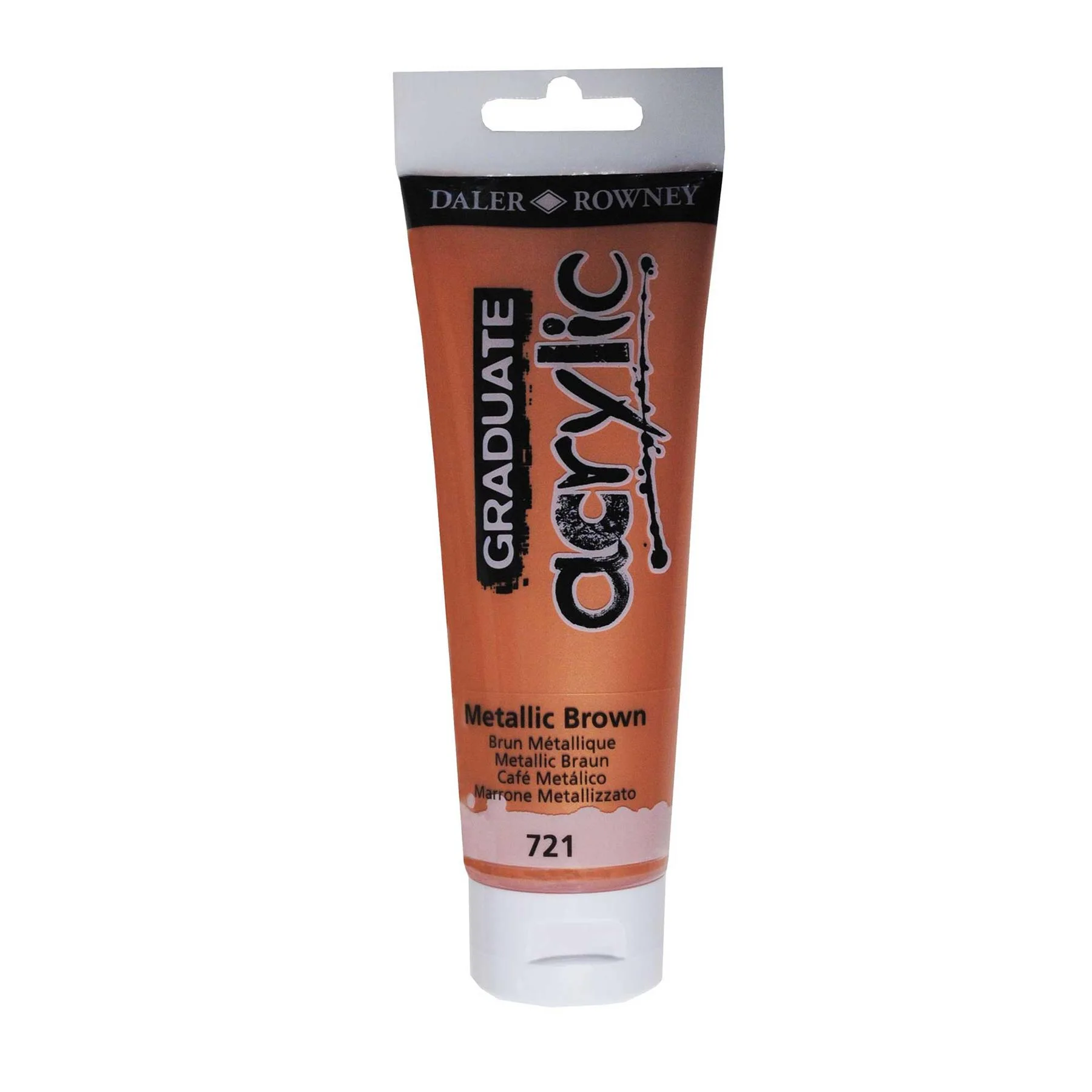 Daler Rowney 85487 Colore Acrilico Fine Graduate Tubo 120 Ml Nero