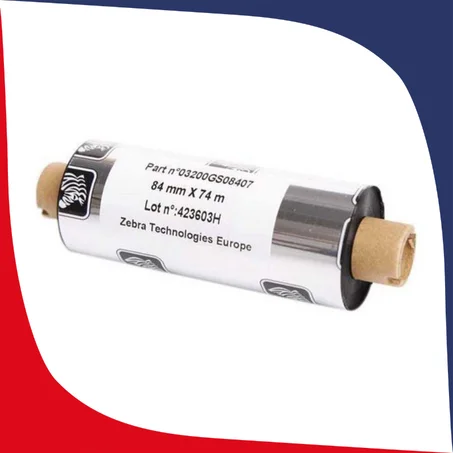Ruban ZEBRA Transfert Thermique Résine 84X74