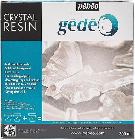 Kit Résine Cristal 300 ml GEDEO PEBEO