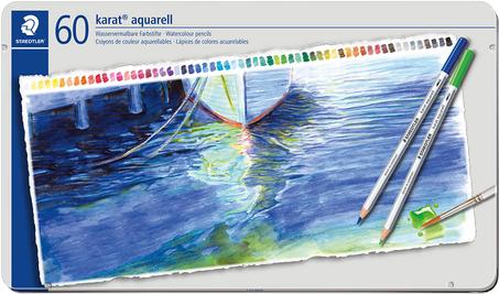 Crayons Couleur Aquarelles KARAT STAEDTLER - Boîte de 60 Couleurs