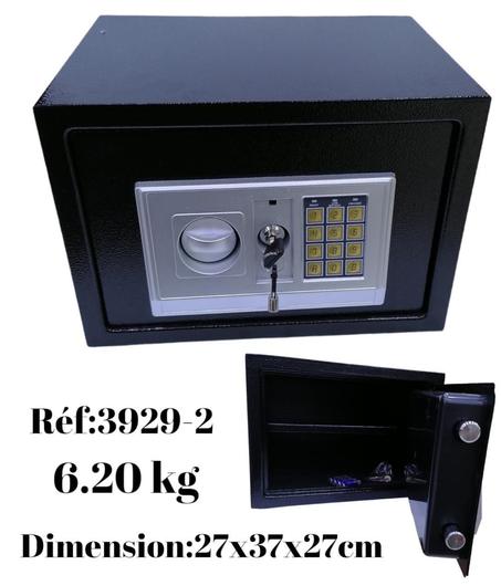 Coffre Fort en Métal 27x37x27cm