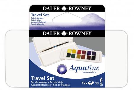 Peinture Aquafine + Pinceau DALER ROWNEY - Boîte de Voyage