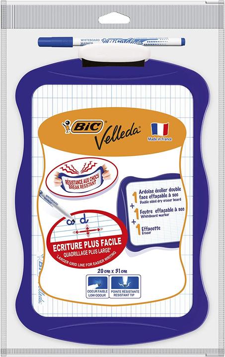 Ardoise Double Face + Feutre + Brosse BIC KIDS