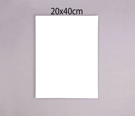 Toile Blanche 20x40cm