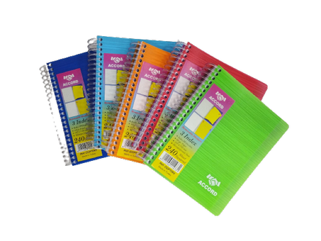 Registre A6 Spirale 3 Sujets ACCORD