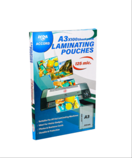 Pochette De Plastification A3 125Mic ACCORD