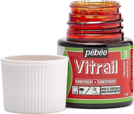 Peinture Vitrail Transparent 45ml PEBEO - Orange