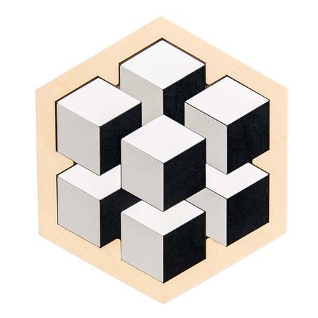 Puzzle En Bois Geometrique