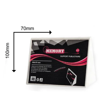 Support Publicitaire 100X70mm MEMORY