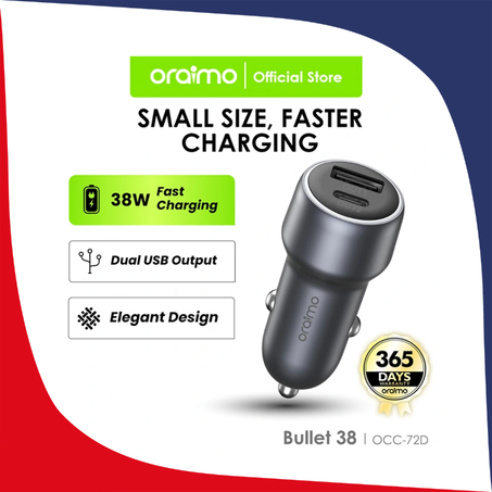 Oraimo chargeur de voiture Charge rapide 38W 48W petite taille OCC-72D