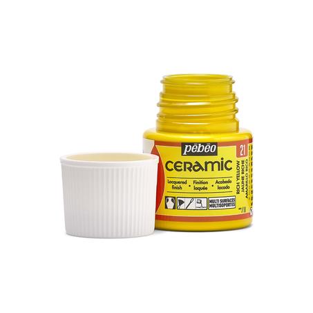 Peinture Ceramic 45ml PEBEO - Jaune Riche