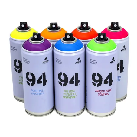 Bombe de Peinture 400ml MTN94 - Couleurs Fluorescents